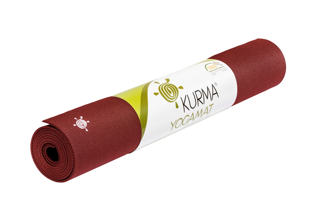 Коврик для йоги KURMA Lite Grip (2 кг, 185 см, 4.5 мм, бордо, 66см)