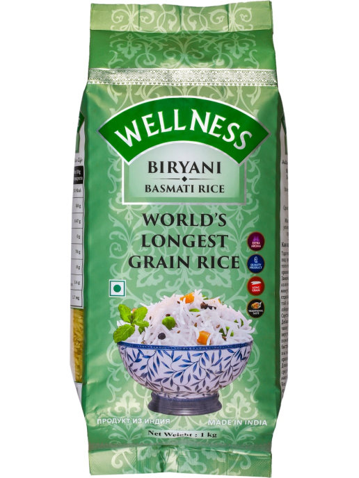 Рис Басмати Бирьяни/Rice Basmati Biryani WellNess (1 кг)