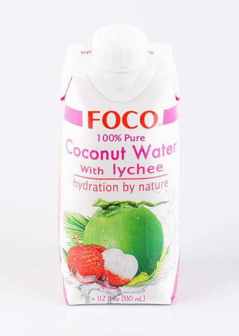 Кокосовая вода с соком личи FOCO
